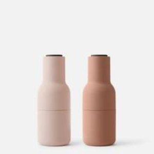 Bottle Grinder, 2-Piece color Nude w. Walnut Lid